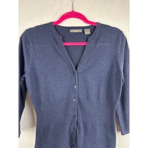 Kersh Essentials Womens Navy Cardigan Sweater L